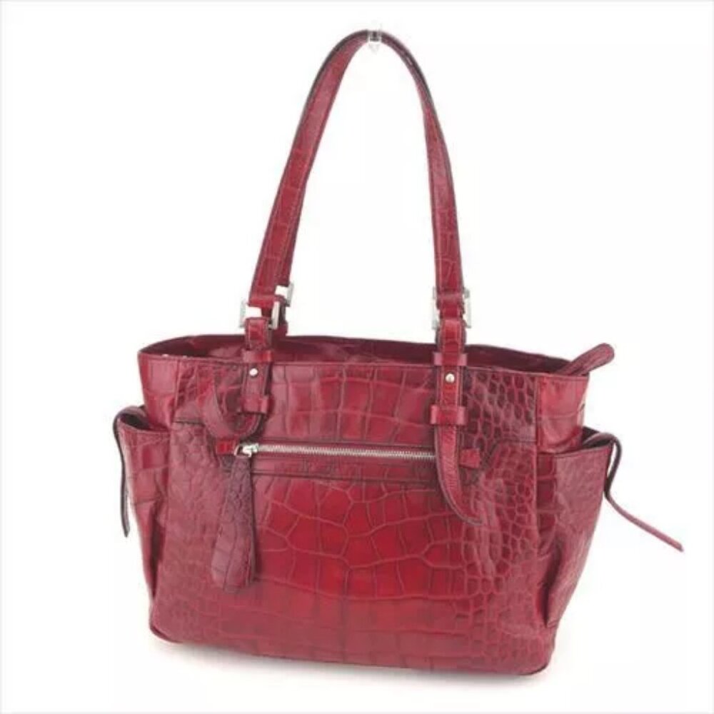 Francesco Biasia Tote bag Red leather Woman Authentic